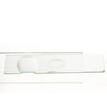 Objektglas 76 x 26 mm, konkav grop, slipade kanter, 10 st