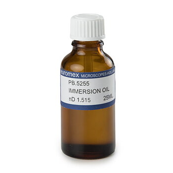 Immersionsolja, 25 ml. Refraktivt index n = 1.515 - farlig att förtära!