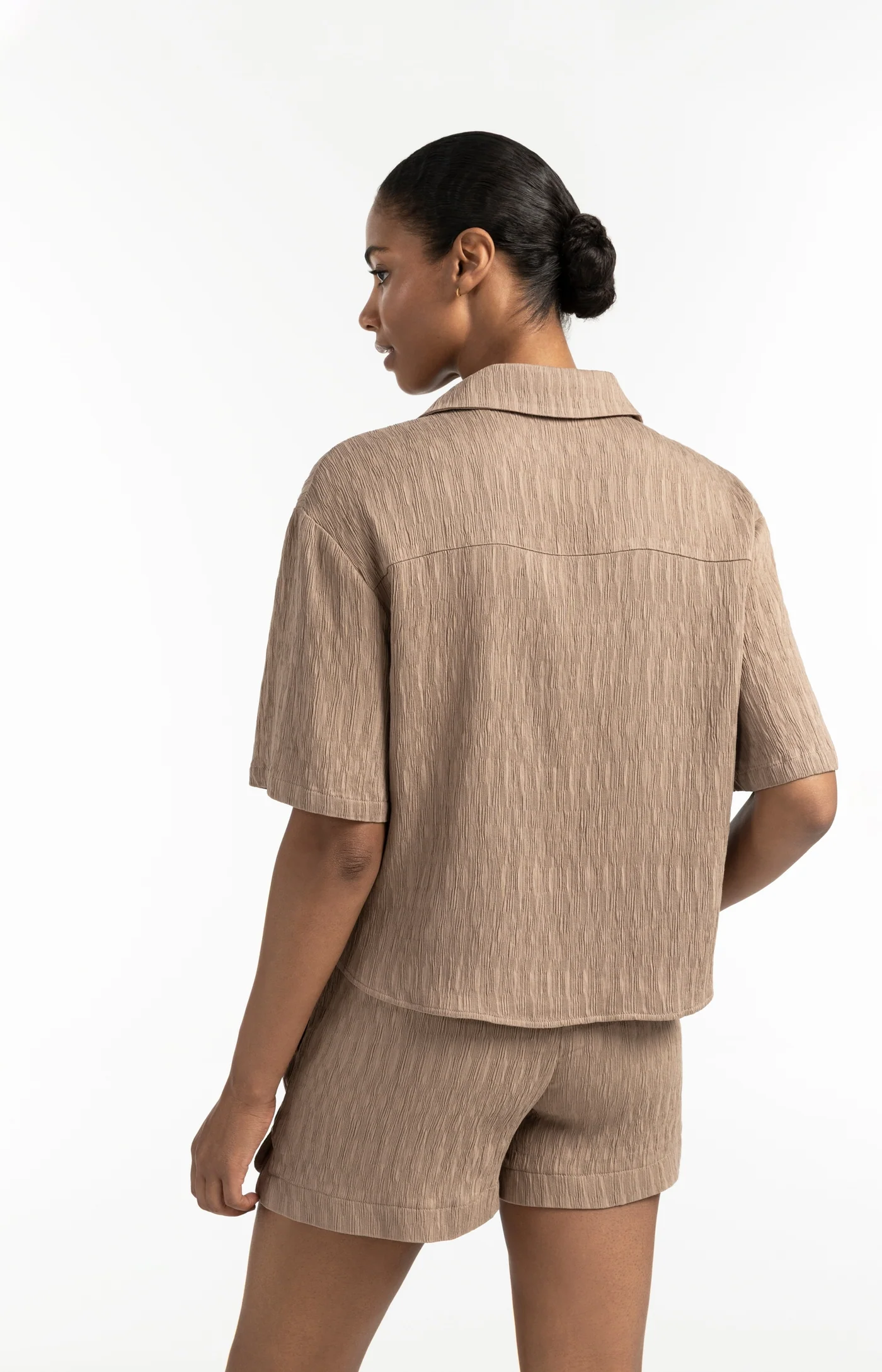 YAYA Textured Woven Shorts - 2
