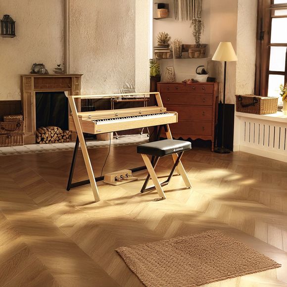 Donner DKB-300 Pianobänk - Light wood - 4
