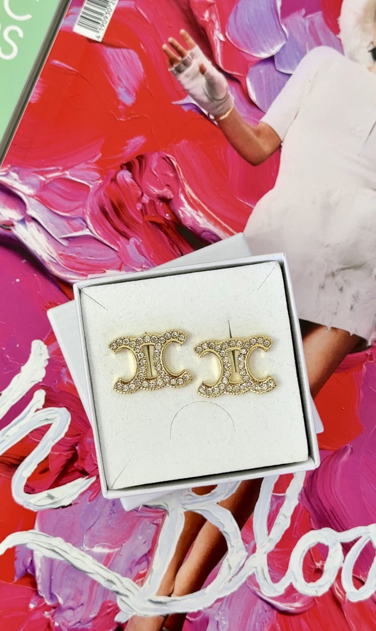 Earrings Ce Designer Gold
