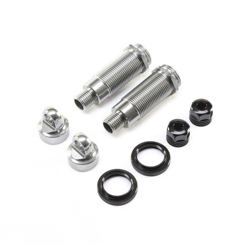 LOSI Shock Body and Collar Set, Rear (2): Super Baja Rey