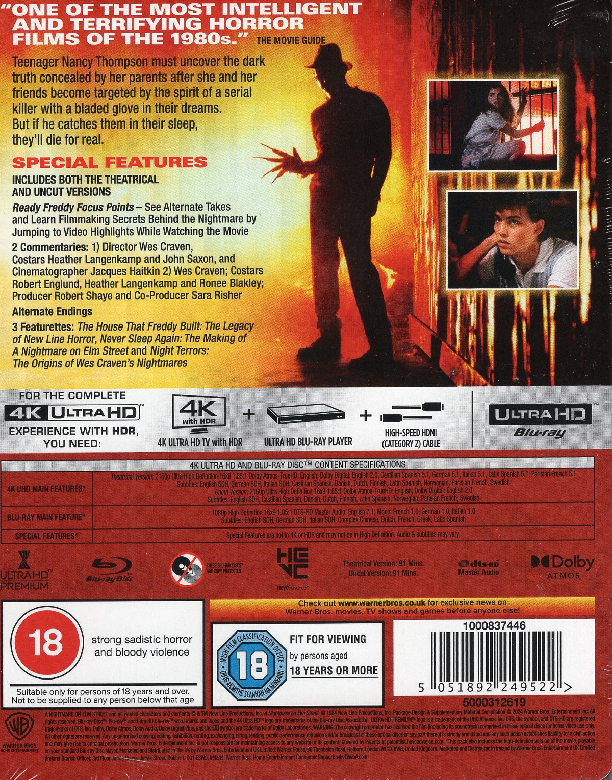 A Nightmare On Elm Street (Limited Steelbook) (4K Ultra HD + Blu-ray) - 2