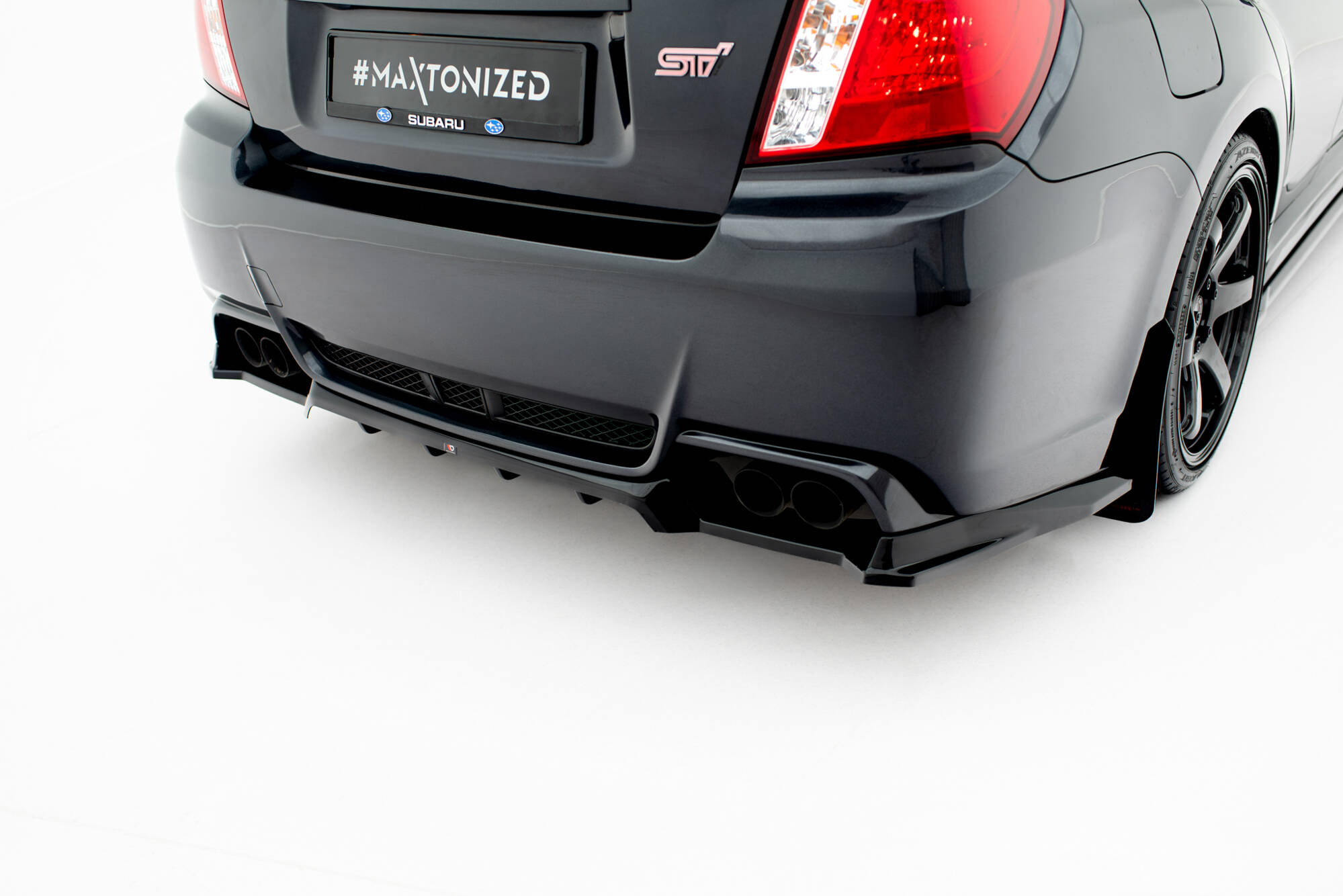 Maxton - Rear Splitter (with vertical bars) Subaru Impreza WRX STI Mk3 Facelift - 2