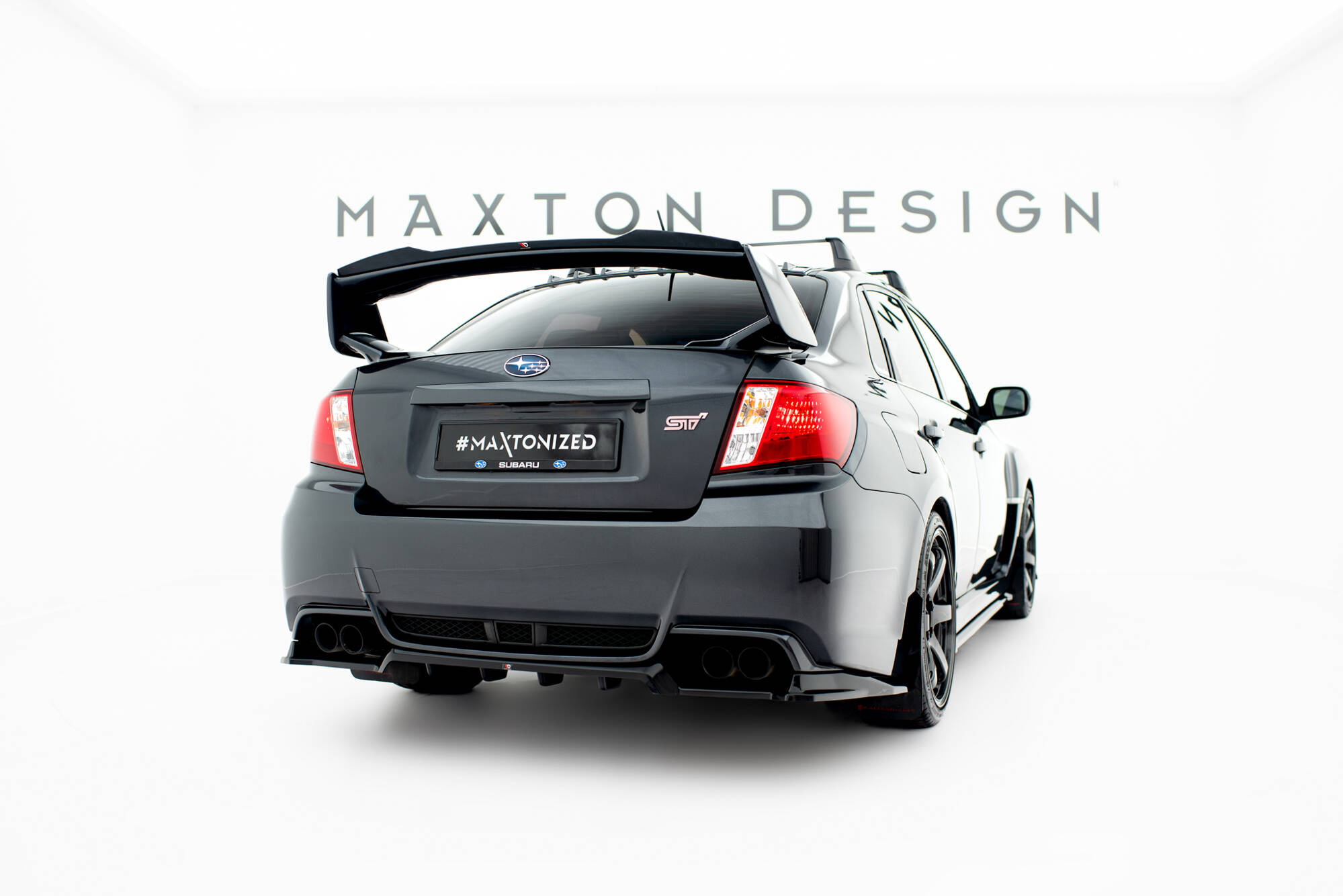 Maxton - Rear Splitter (with vertical bars) Subaru Impreza WRX STI Mk3 Facelift
