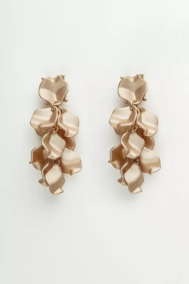 Bow 19 - Leaf  Earrings Mini Nougat
