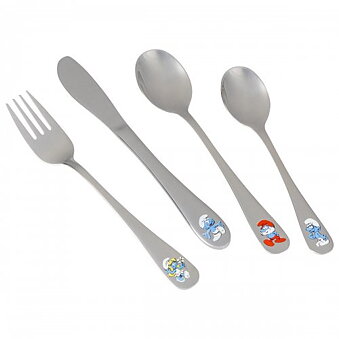 Children's cutlery The Smurfs 4 pieces