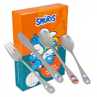 Children's cutlery The Smurfs 4 pieces