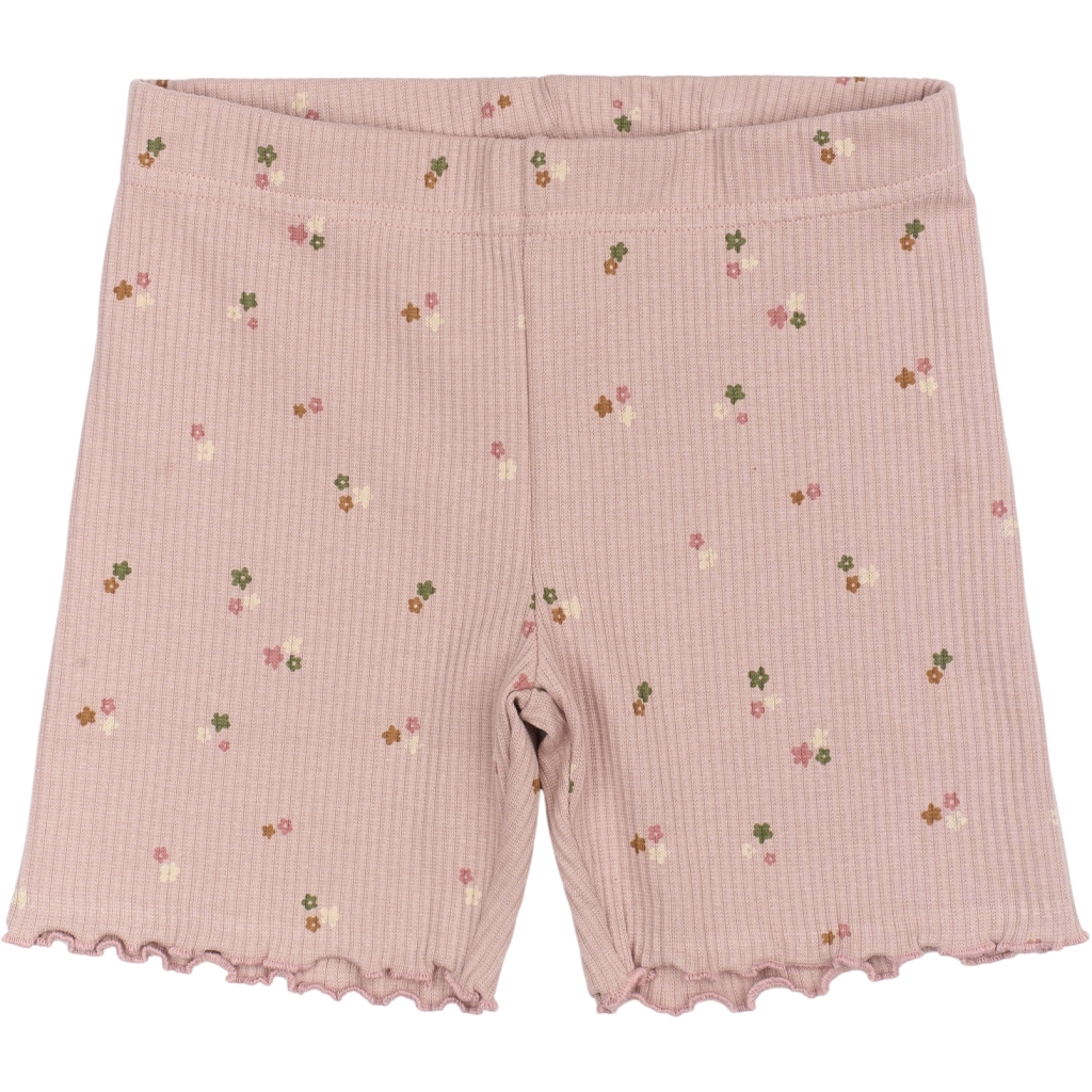 TNOreta Tight Rib Shorts Adobe Rose AOP