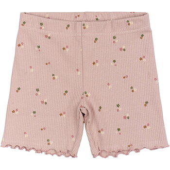 TNOreta Tight Rib Shorts Adobe Rose AOP