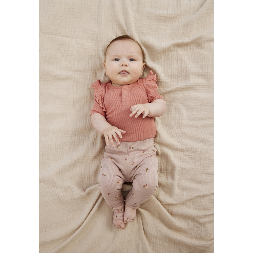TNSBOdelia Rib Leggings Adobe Rose AOP - 4