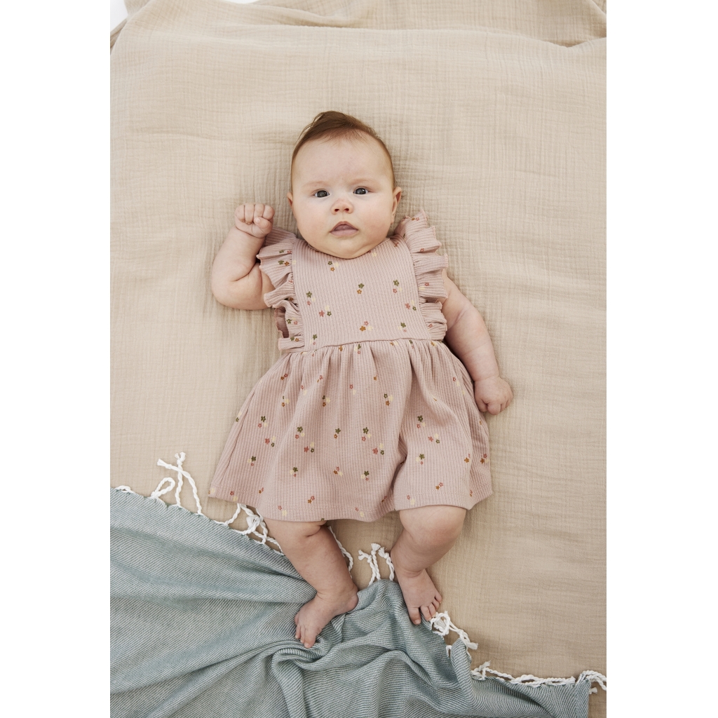 TNSBOdelia SL Rib Bodydress Adobe Rose AOP - 4