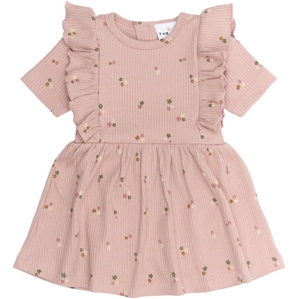 TNSBOdelia SL Rib Bodydress Adobe Rose AOP