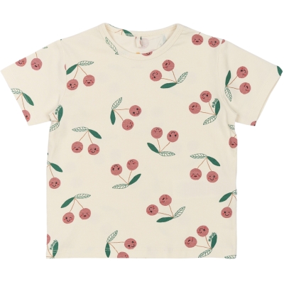 TNSTOlivia SS Tee White Swan AOP