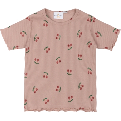 TNSTOona SS Rib Tee Adobe Rose AOP