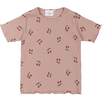 TNSTOona SS Rib Tee Adobe Rose AOP