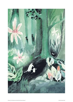 Mumin poster 50x70 cm - Stor Översvämning