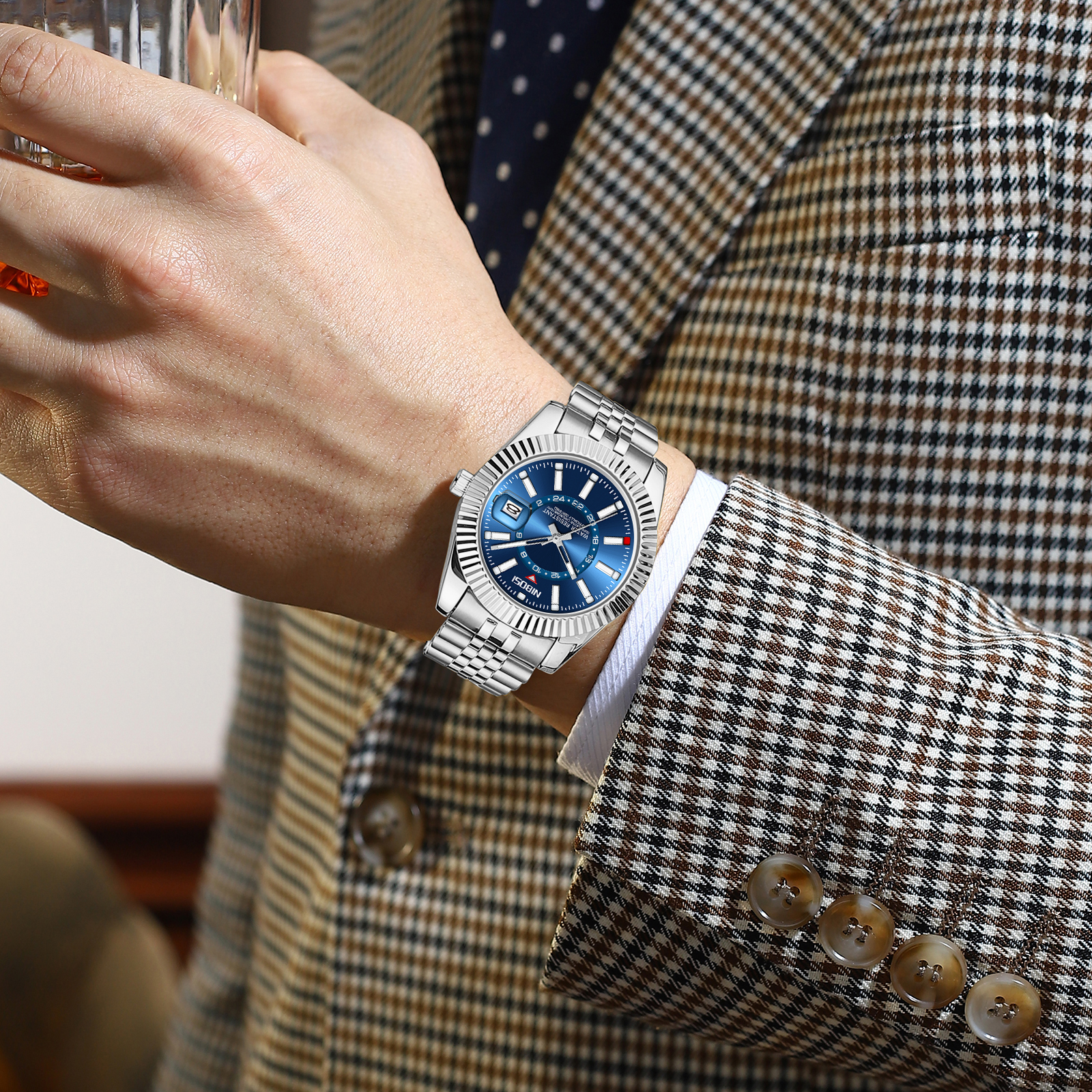Nibosi Montclair Silver Blue - 6