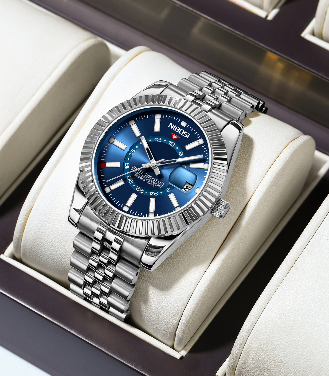 Nibosi Montclair Silver Blue - 4