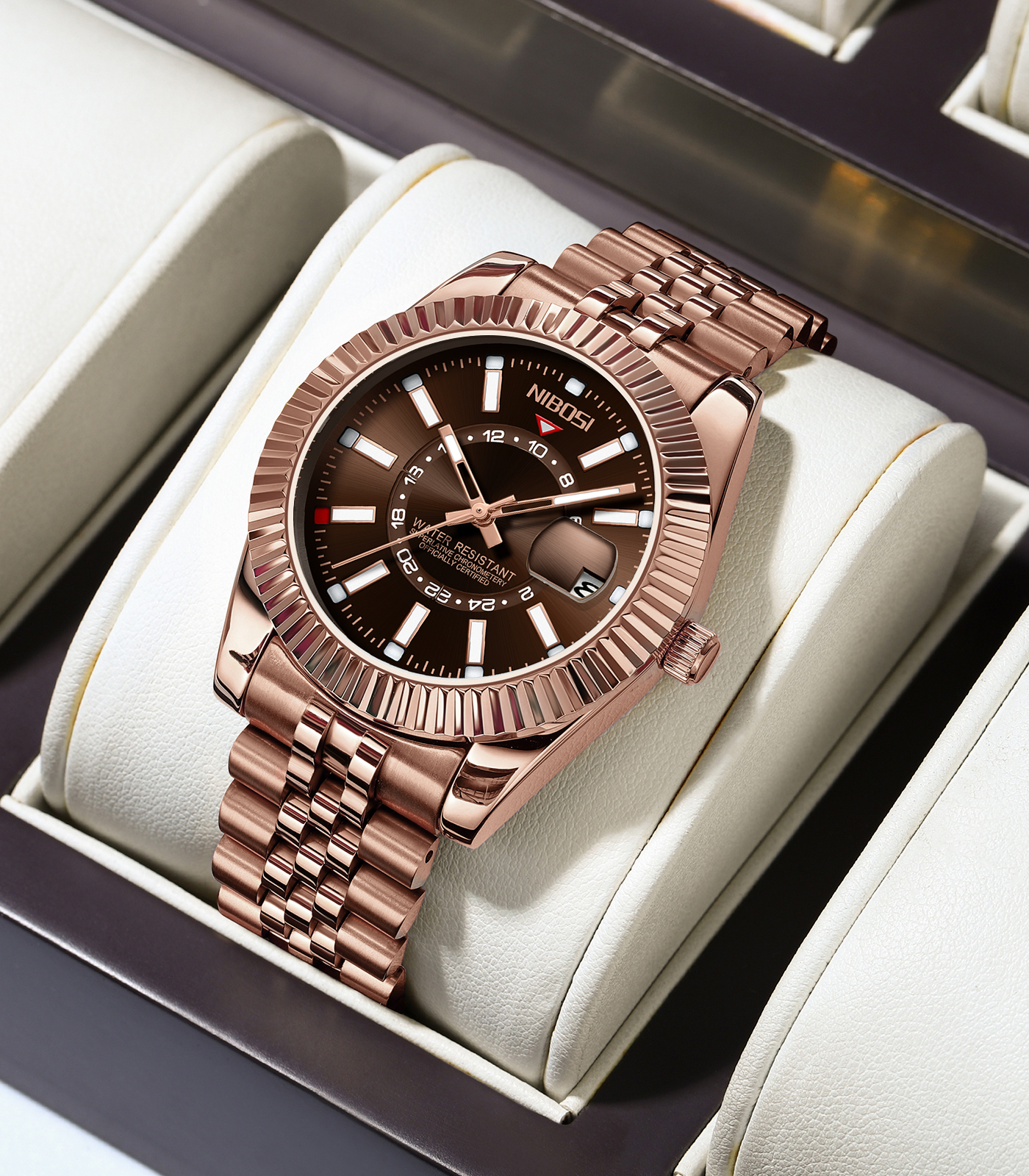 Nibosi Montclair Rose Gold Brown - 4