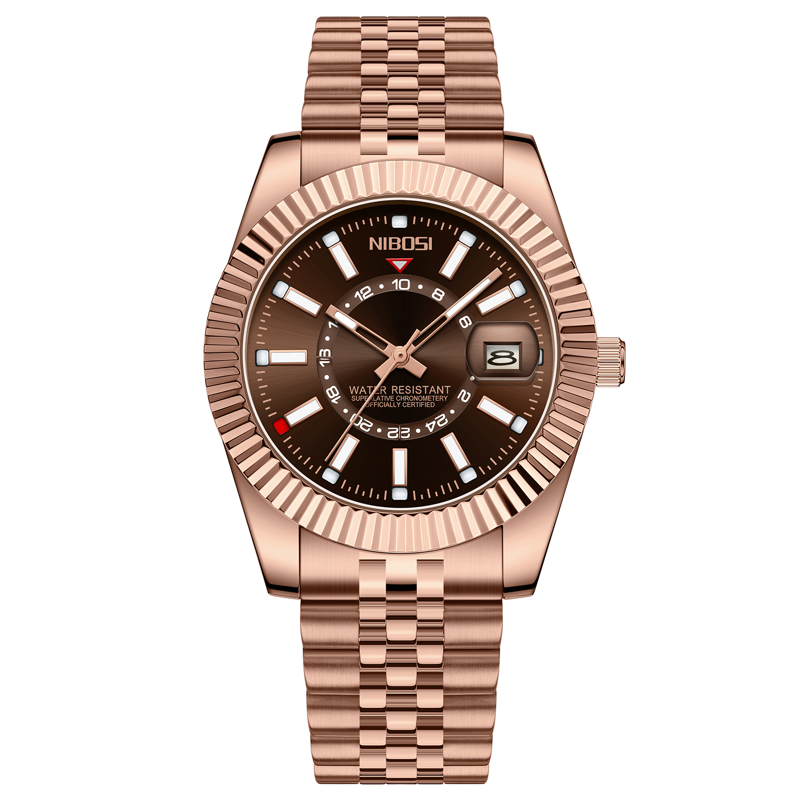 Nibosi Montclair Rose Gold Brown