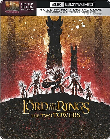 Lord Of The Rings: The Two Towers - Limited Edition Steelbook (BLU-RAY 4K ULTRA HD)