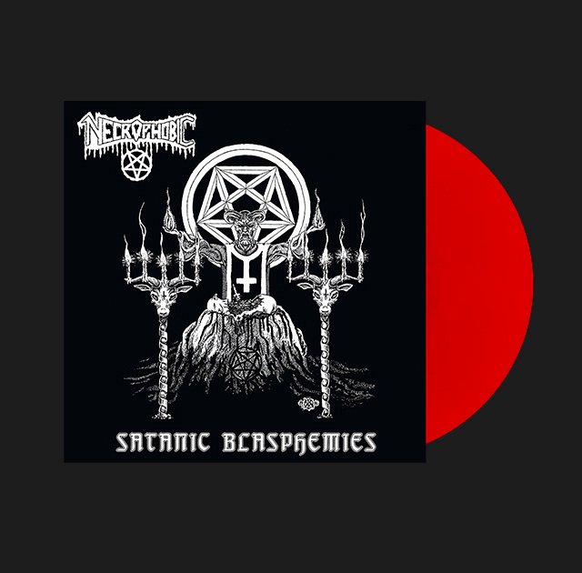 NECROPHOBIC - Satanic Blasphemies LP (RED)