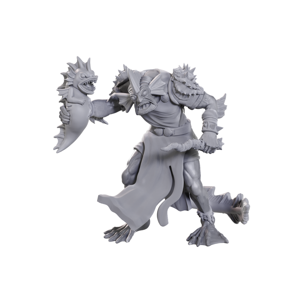 D&D Nolzur's Marvelous Unpainted Minis: Sahuagin Priestess - 2