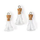 Solid Oak Steampunk Glass Accents - Erlenmeyer Flasks