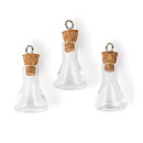 Solid Oak Steampunk Glass Accents - Erlenmeyer Flasks