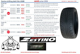 Zestino drifting/ racing däck  LAGER