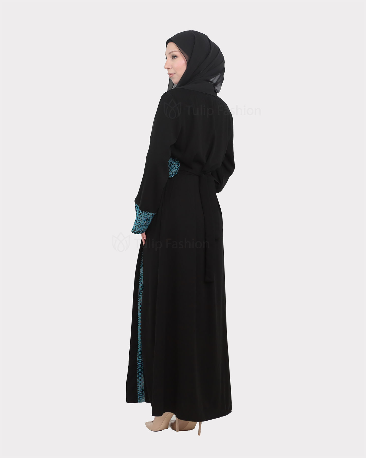 Traditional Abaya - Palestinian Thobe - Blue - 6