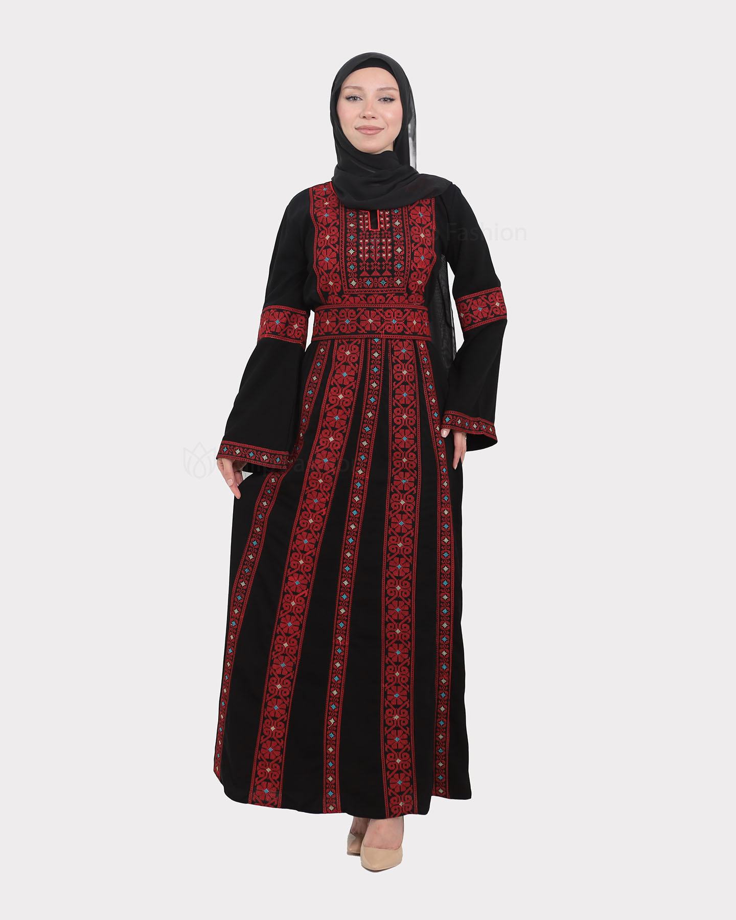 Traditional Abaya - Palestinian Thobe - Black