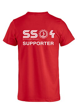 SS04 Basic SUPPORTER Klubb unisex Tee, Röd