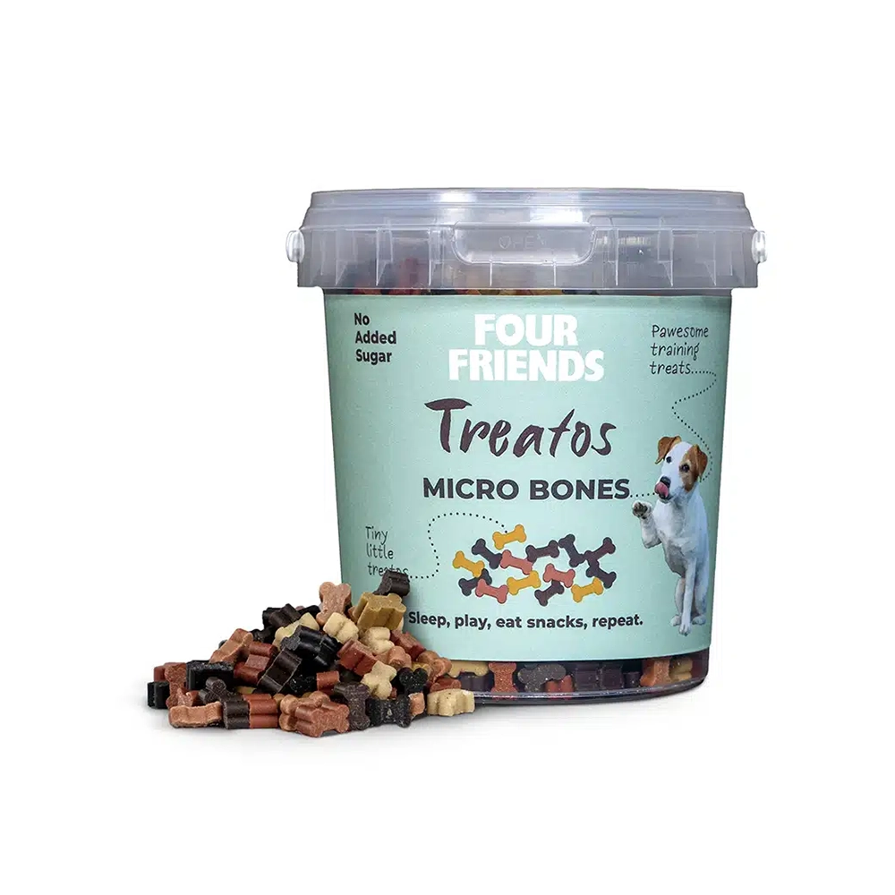 Four friends treatos Micro hearts Love hearts Duo bones Micro bones Candy collection Dog treat