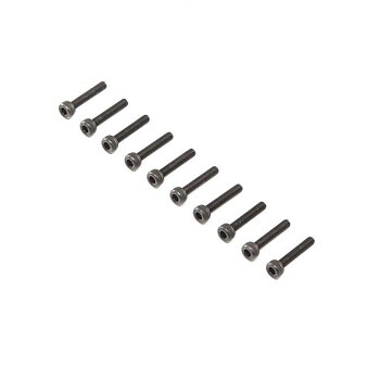 LOSI Cap Head Screws, Steel, Black Oxide, M3 x 16mm (10)