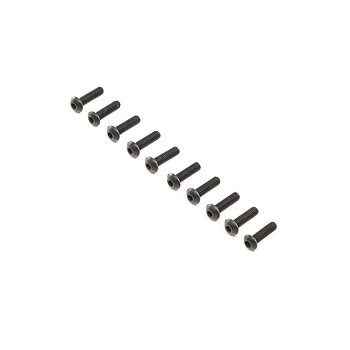 LOSI Button Head Screws, Steel, Black Oxide, M4 x 14mm (10)