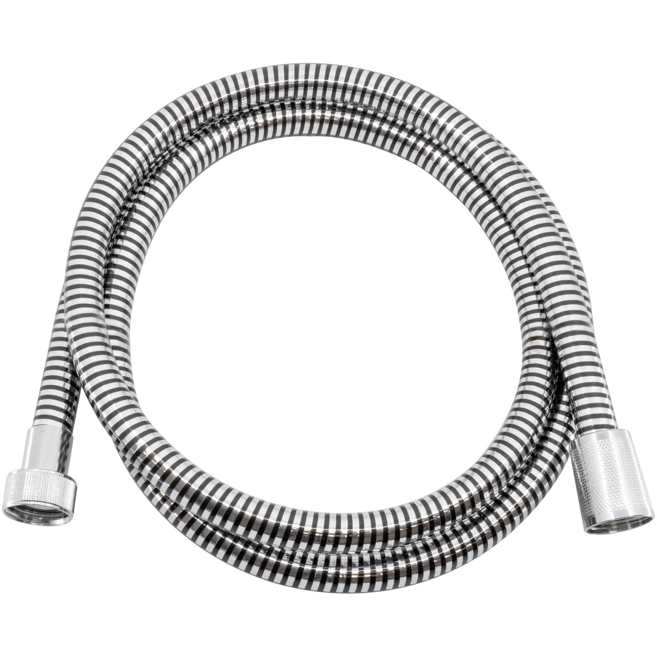 Silverflex shower hose black/chrome 150 cm