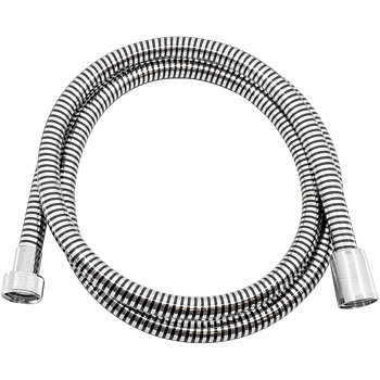 Silverflex shower hose black/chrome 150 cm