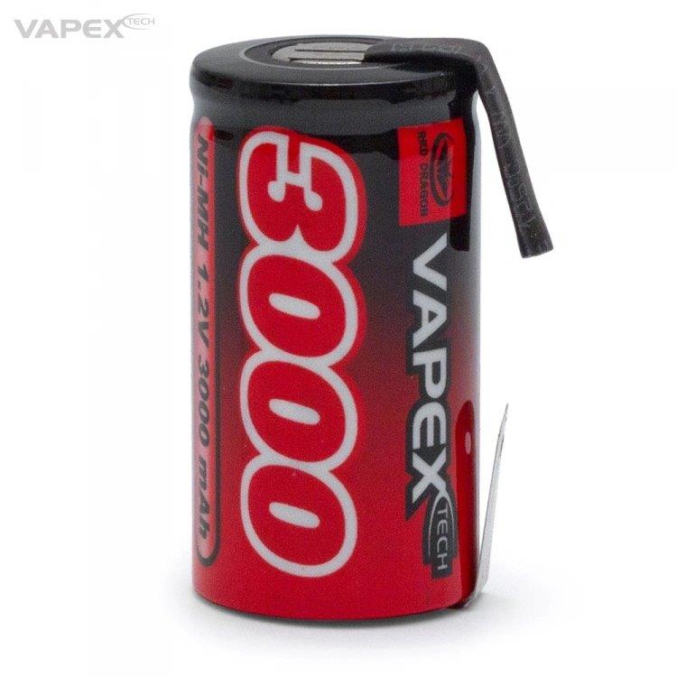 VAPEX NiMH Batteri 1,2V 3000mAh Sub-C
