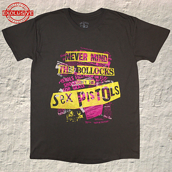 SEX PISTOLS - T-SHIRT, NMTB TEXT OVERLAY