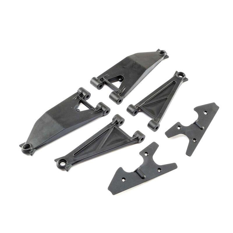 LOSI Front Suspension Arm Set Upper/ Lower (Left and Right): Super Baja Rey