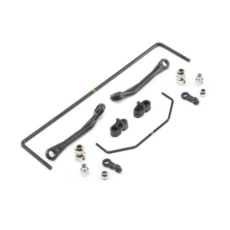 LOSI Front and Rear Sway Bar Set: Super Baja Rey