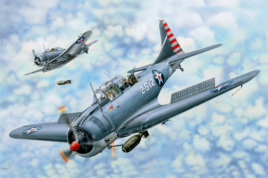 SBD-3/4 Dauntless 1/18