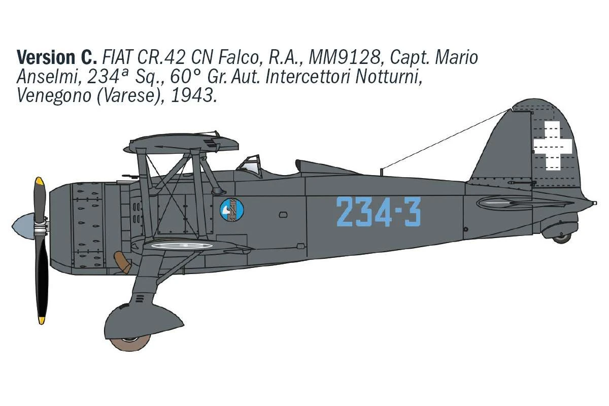 Fiat CR.42 CN 'Falco' Night Fighter 1/72 - 5