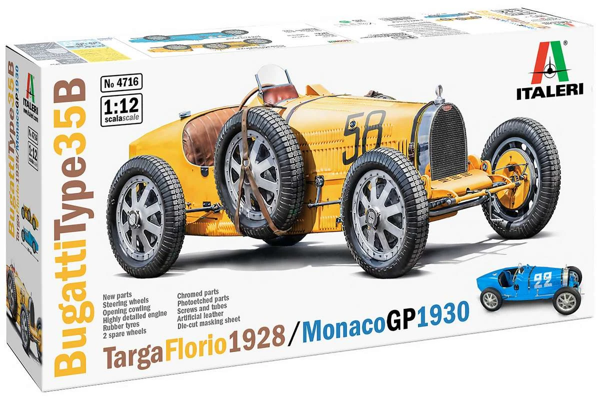 Bugatti 35B, Targa Florio '28 / Monaco GP '30 1/12