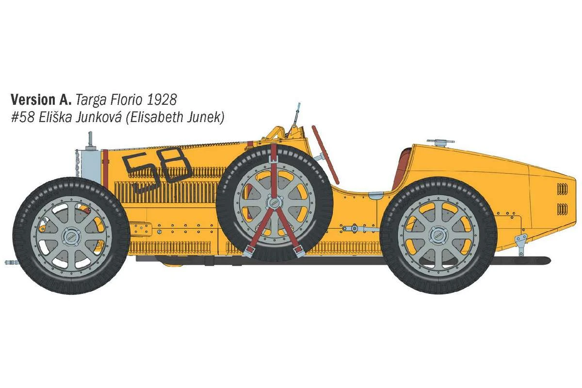 Bugatti 35B, Targa Florio '28 / Monaco GP '30 1/12 - 4