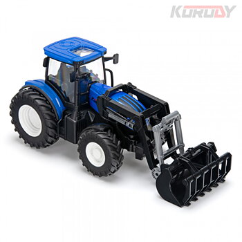  Tractor with Front End Loader Bucket RTR 1:24