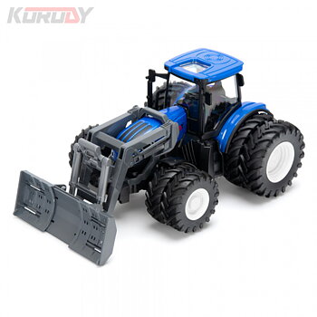 Tractor with Dual Tires & Front End Loader Blade RTR 1:24