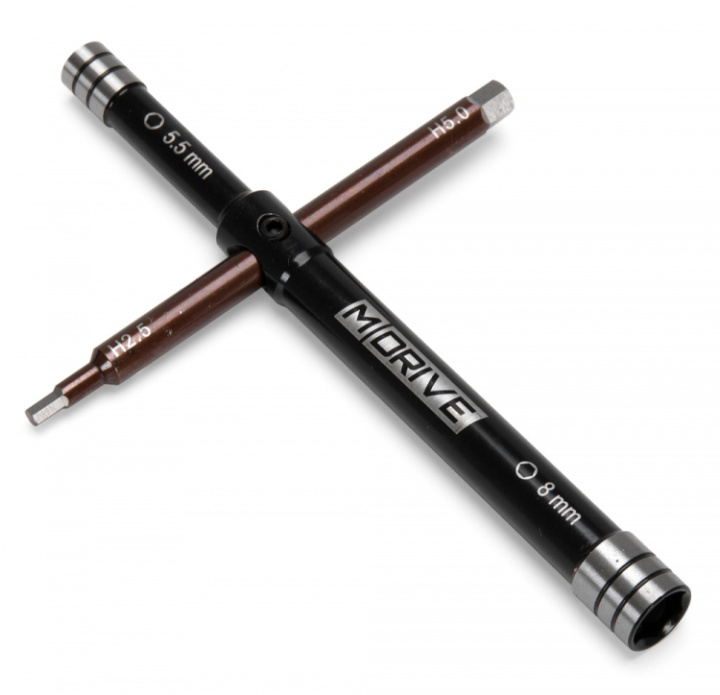 Multi Glödstift Verktyg - Muttrar 8/5.5mm & Insex 2.5/5mm